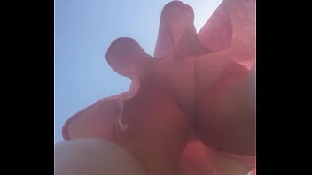 Old woman underdress