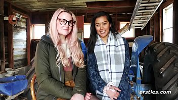 Real amateur lesbians heating things up indoors