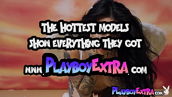 Big titted inked cougar taking off her sexy lingerie and posing nude