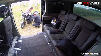 Cab driver didn't hesitate to fix her tight pussy as well after he fixed her motorcycle nikky sweet vip sex vault