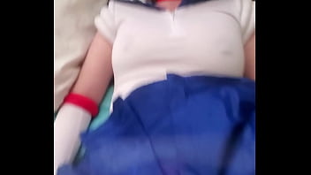 The lollipop milf does some cosplay