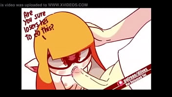 A cute girl squid suck on a hard dick in mouth