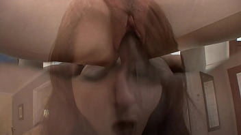 Teen brunette meets her black neighbour for interracial sex