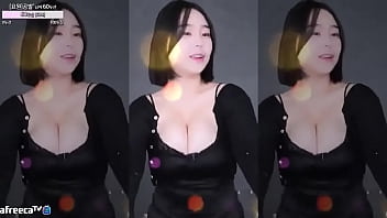 Beautiful girl with big breasts and big butt is so happy