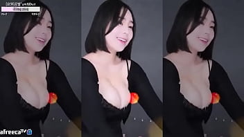 Beautiful girl with big breasts and big butt is so happy