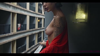 Sanktor inked babe with natural tits teasing