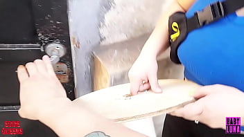 Creepy gym girl obsessed with smelling my cock ft babyluna939