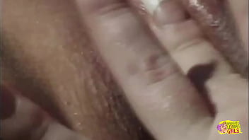 A blonde milf gets all her holes licked and plugged outdoors