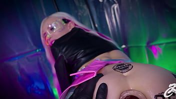 The most captivating scenes with a huge glass butt plug