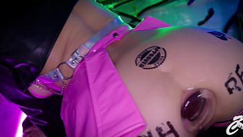 The most captivating scenes with a huge glass butt plug