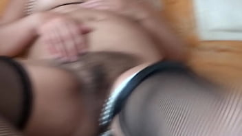 I show off my big hairy pussy after having fucked and i ask them to lick it