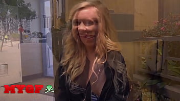 My gf bailey breaks the rules with ken for a wet and wild adventure in the hotel room