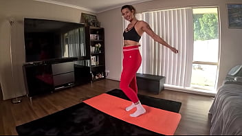 Pt ripped gym leggings & fucked my pussy & asshole