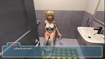 1 rosie en el baño y entra su papá y ella se enoja videojuego porno happy summer traducido