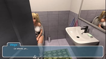 1 rosie en el baño y entra su papá y ella se enoja videojuego porno happy summer traducido