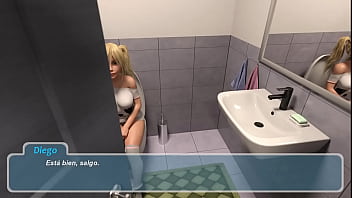 1 rosie en el baño y entra su papá y ella se enoja videojuego porno happy summer traducido