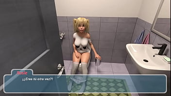 1 rosie en el baño y entra su papá y ella se enoja videojuego porno happy summer traducido
