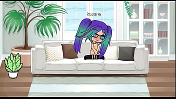 Gacha lady uses vibrator on her pussy