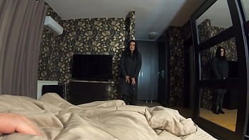 Preview milfycalla face fucking doggystyle and cumming over my long black winter jacket 183