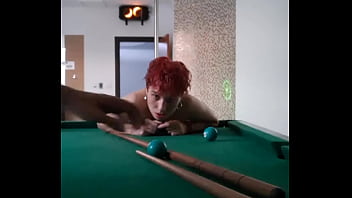 Fucking a pink haired tattooed slut at a pool table