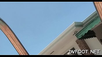 Footie act whilst rubbing