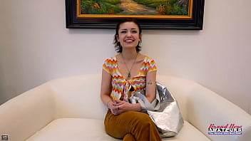 Short haired cute coed wendy sucks a juicy dick and gets her pussy pounded