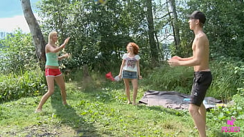 Milo got milked off by the lake afro redhead and blonde have to take turns to get their slits pounded by him she also gave a double blowjob you're gonna love this banging duo