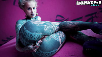 Solo anal fisting toys and plugs for tattoo girl asshole streching