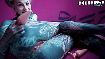 Solo Anal Fisting Toys And Plugs For Tattoo Girl Asshole Streching thumbnail