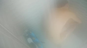 Taking a hot steamy showing and shaving my pussy