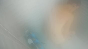 Taking a hot steamy showing and shaving my pussy