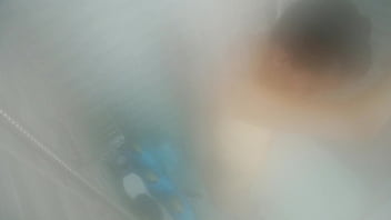 Taking a hot steamy showing and shaving my pussy