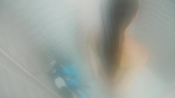 Taking a hot steamy showing and shaving my pussy
