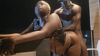 Quick sex at the club entrance with the club bouncer