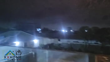 Quick sex at the club entrance with the club bouncer