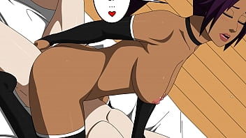 Uruhara plays with yoruichi in the hall