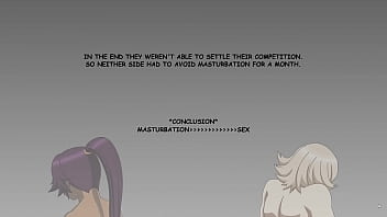 Uruhara plays with yoruichi in the hall