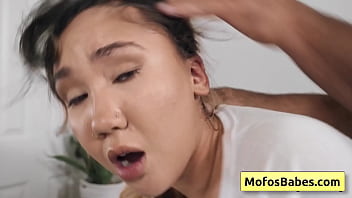 Slutty oriental milf banged by monster white cock and enjoys it Slutty oriental milf banged by monster white cock and enjoys it