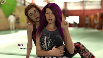 Taboo university #55 bouldering with cute red head and blind college girl
