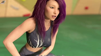 Taboo university #55 bouldering with cute red head and blind college girl