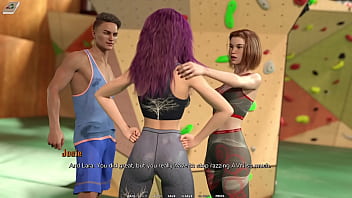 Taboo university #55 bouldering with cute red head and blind college girl