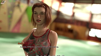 Taboo university #55 bouldering with cute red head and blind college girl