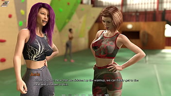 Taboo university #55 bouldering with cute red head and blind college girl