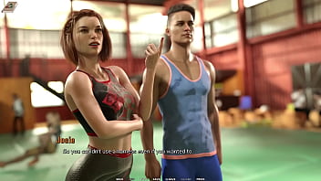 Taboo university #55 bouldering with cute red head and blind college girl