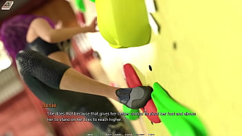 Taboo university #55 bouldering with cute red head and blind college girl