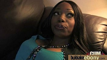 Dp with german ebony bukkake t