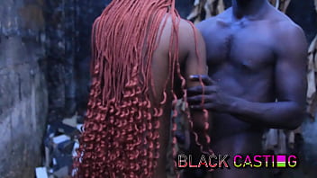 He fucked me in his backyard because his big black ass girlfriend was in his room