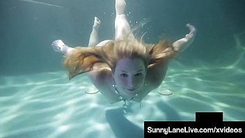 Sensual siren sunny lane swims around naked underwater & finds a nice hard cock to suck and of course she does just that full video & sunny lane live