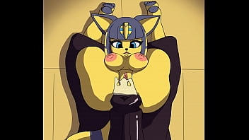 Ankha gets screwed by a giant cocked monster