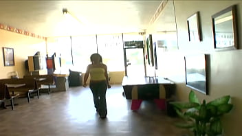 After she gives your stiff dick a blowjob she puts her butt in your face for some rear